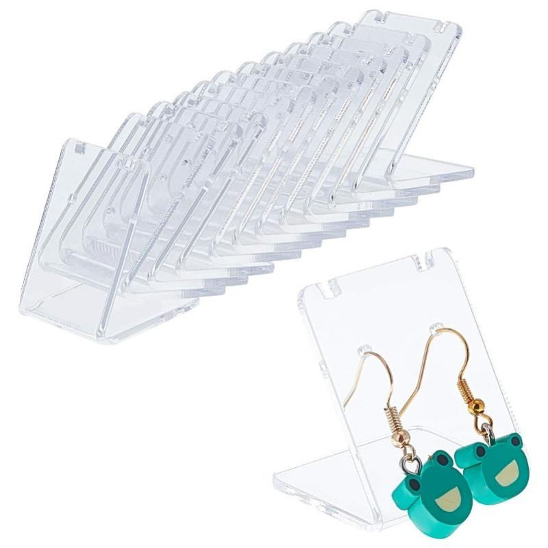 Acrylic Earring Display Stand Transparent Earring Counter Display Prop Rack Ear Stud Accessory Storage Racks Earring Classification and Sorting Rack