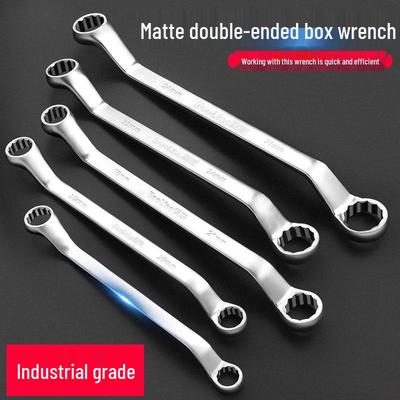High-Strength Dual-Ended Plum Blossom Open-End Wrench Set with Striking Plate