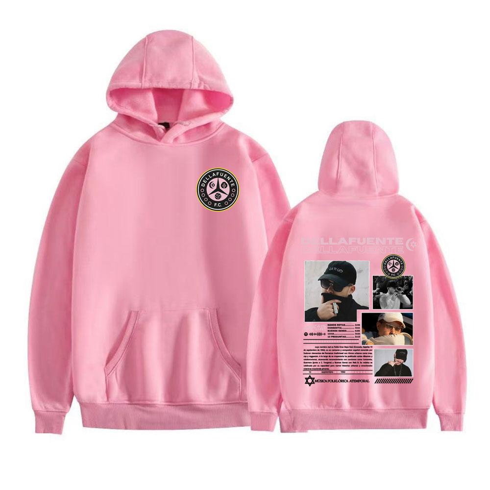 Rapper Dellafuente Fc Album 2026 Tour Cover Hoodies Men Women Fashion Hip Hop Street Sweatshirts Fleece Casual Oversized Hoodie
