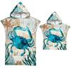 Sea Turtle Bath Towel Quick-drying Hooded Cape Large Towel Microfiber Beach Towel Wetsuit Adult Parent-child Poncho Bathrobe