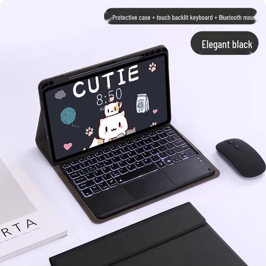 Redmi Pad Pro 12.1 Wireless Bluetooth Keyboard Protective Case with Spanish Language Support