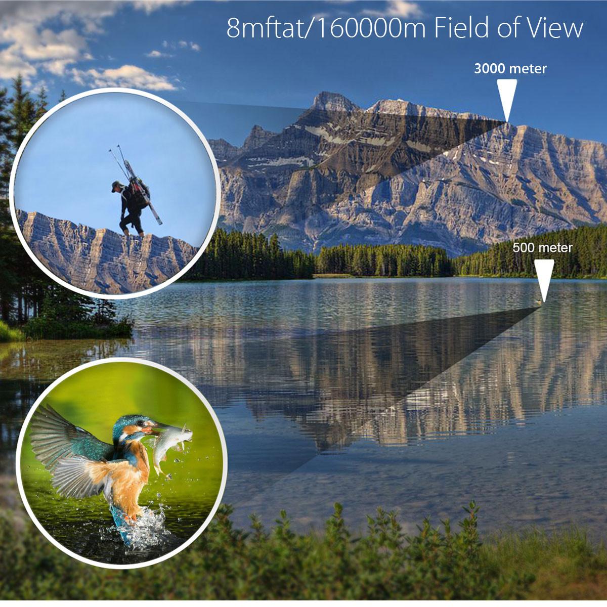 

Night Vision 60x60 3000M HD Hunting Binoculars Telescope with Coordinates Black Blue