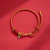 Year of The Horse Zodiac Horse Bracelet Hand-woven Chinese Red Handrope  Spring Festival