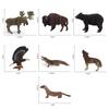 Simulated Deer Eagle Bull Bear Crocodile River Otter Wildlife Model Ornament For Collectors