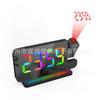 New RGB Colorful LED Electronic Clock, Colorful Night Light Alarm Clock, Home Decoration Projection Clock