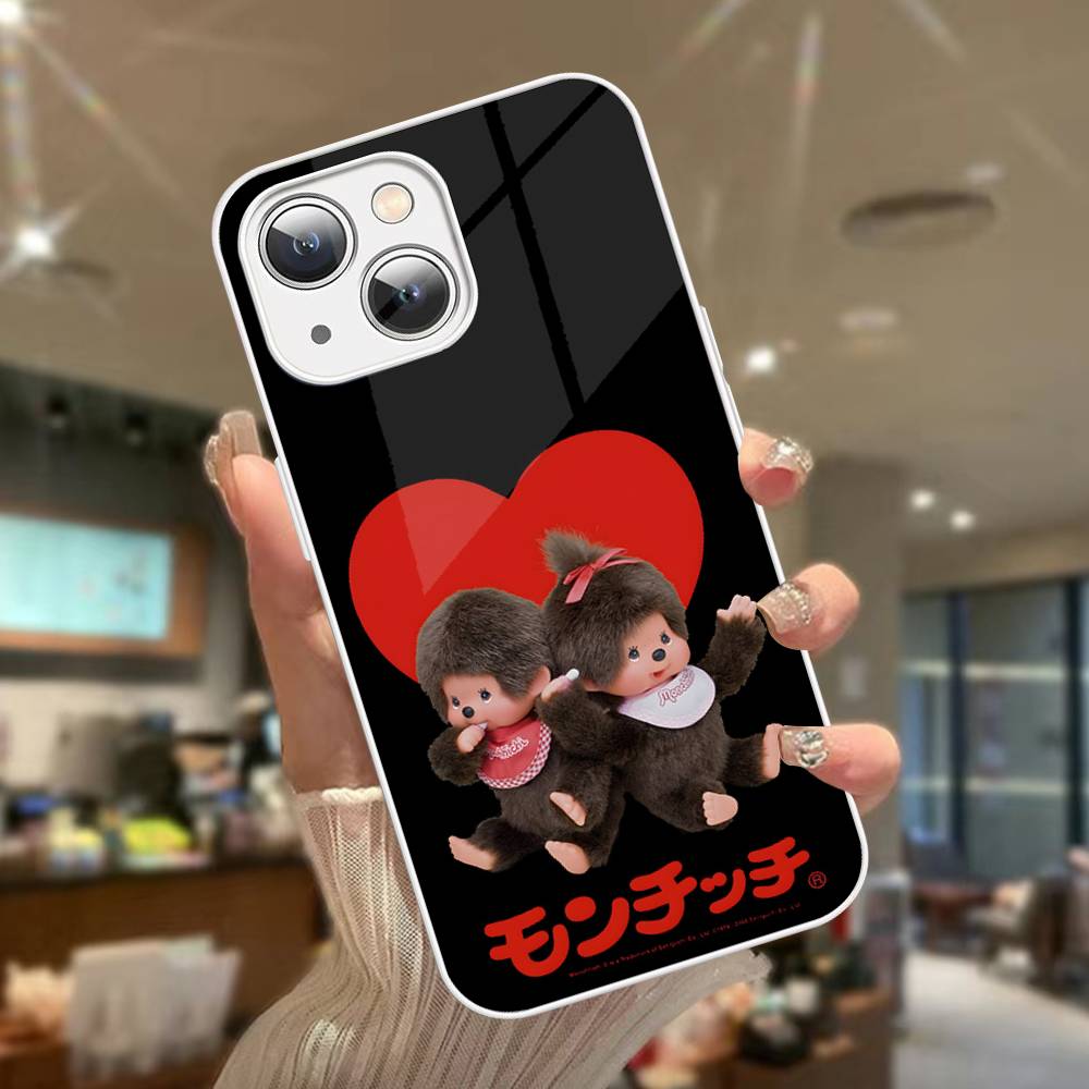 Cute M-monchhichis-s Tempered Glass For Iphone 14 13 12 11 Pro Mini XS MAX 14Plus X XS XR Cover