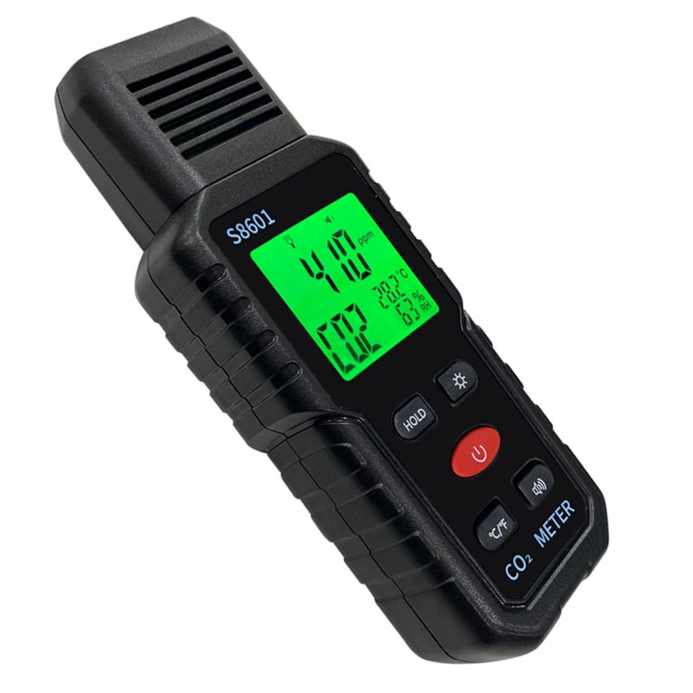 BHBL  CO2 Meter Air Quality Monitor Handheld 5000Ppm CO2 Monitor Measurement Carbon Dioxide ℃/℉ Detector S8601A