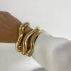 3pcs Vintage Exaggerated Luxury Gold Color Resin Open Bangle Sets for Women Daily Wear Party Wedding Jewelry Accessories Gifts
