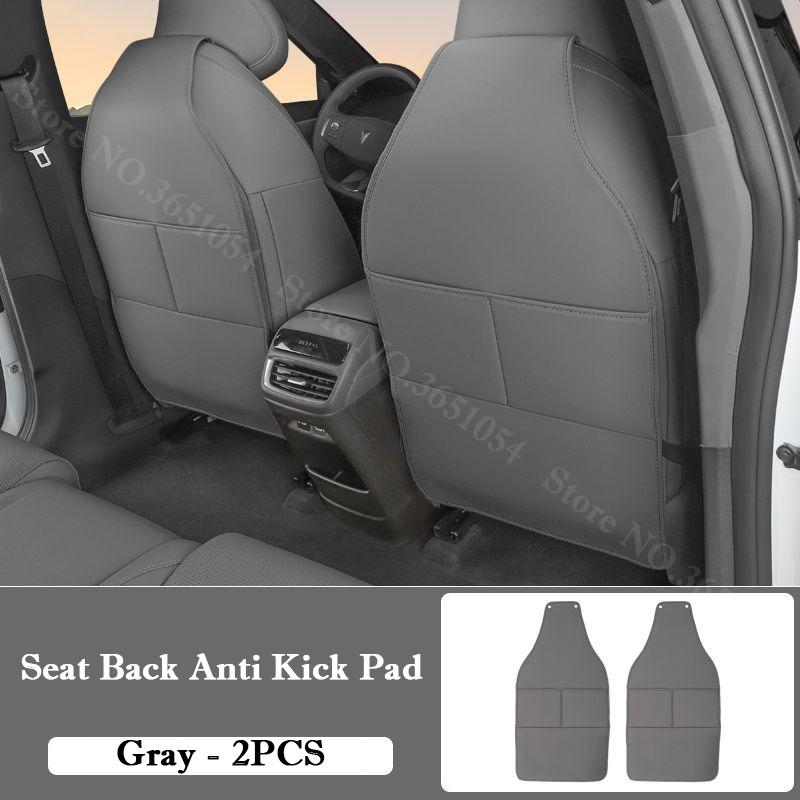 For Changan Deepal S05 2025-2026 Car Leather Seat Kick Mats Pad Rear Row Seat Protection Scratch Dirt Resistant Anti Kick Pad