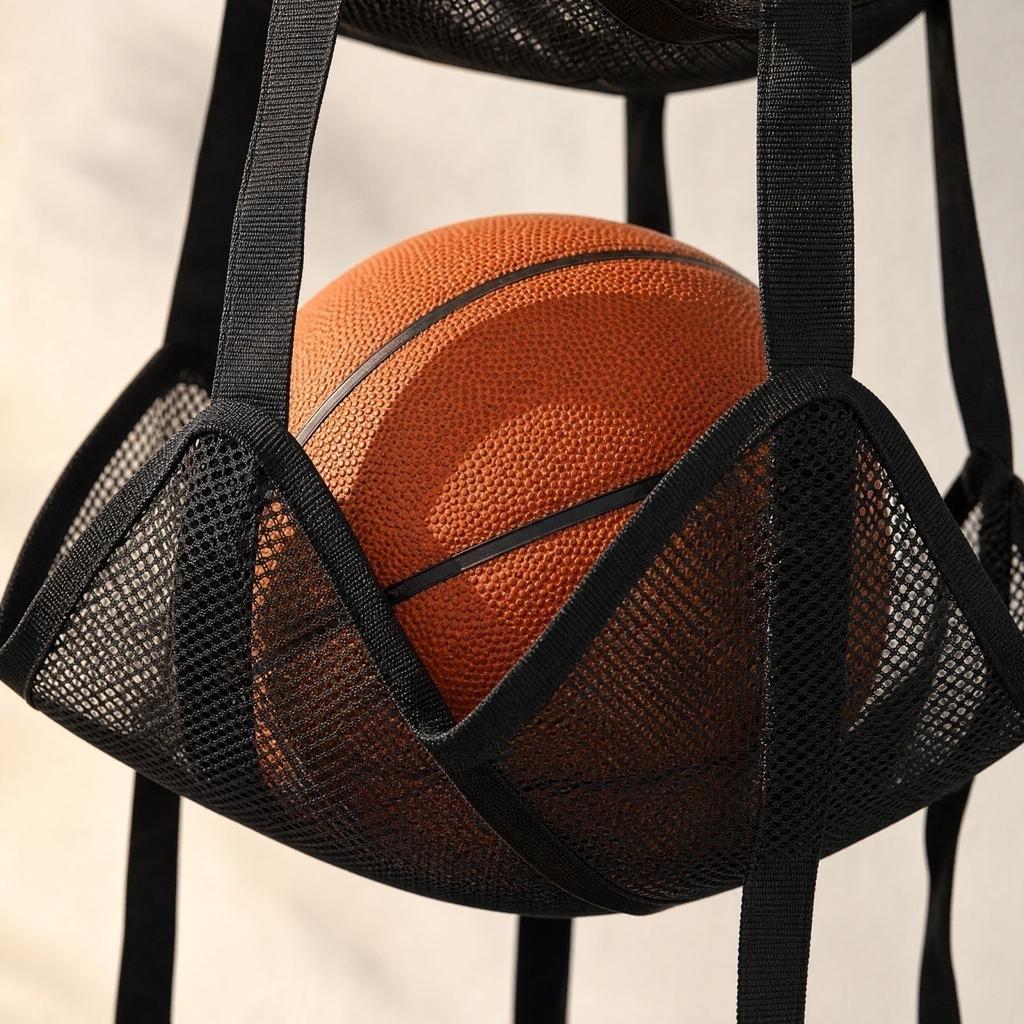 Torba do przechowywania piłek sportowych do koszykówki i piłki nożnej, Siatkowa torba do zawieszenia na ścianie do organizacji