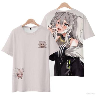 Hololive - Shishiro Botan Tops Camiseta Manga Curta Casual Alta Qualidade Moda Solta Camisa Impressa 3D Halloween 2XS-6XL