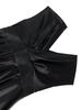 Ärmellose V-Ausschnitt Kleider für Damen Schwarz Knielang Elegant Satin A-Linie Party Abendkleider Vintage Cocktail Event Outfits