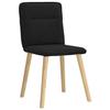 VidaXL Chaises à manger lot de 6 noir tissu, chaise, chaise de salon, chaise d'accent, chaise de cuisine, siège de salle à 3315592