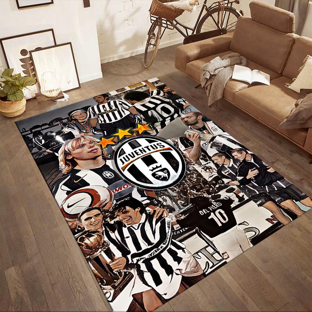 Juventus Area Rug Perfect For Balcony Playrooms Bedrooms Entryway Antislip Rug Office Home Decor Wedding Party Gift