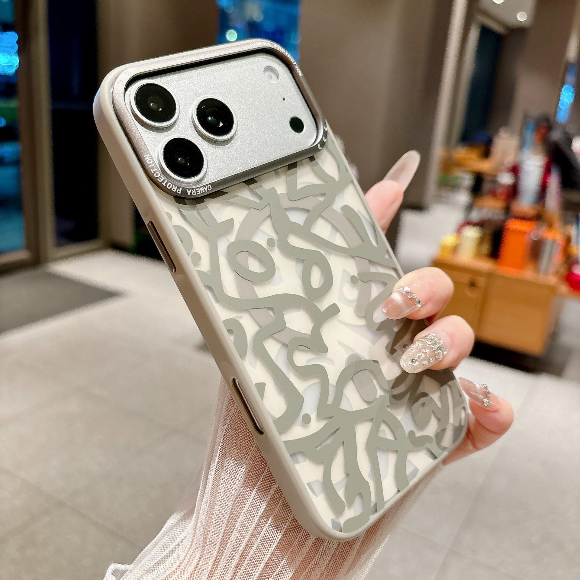 Frosted Magnetic Graffiti Drop-Proof Case for iPhone 17 Pro Max 17 Pro