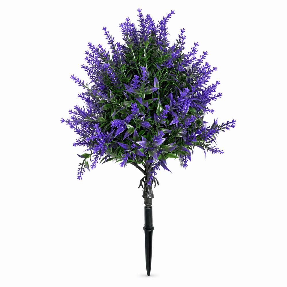 UV Resistant Simulation Lavender Plant Multicolor Fake Greenery Plant Garden Patio Yard