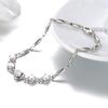 Women's Rose Gold And Silver Plated Heart Shape Bracelet For birthday Gifts