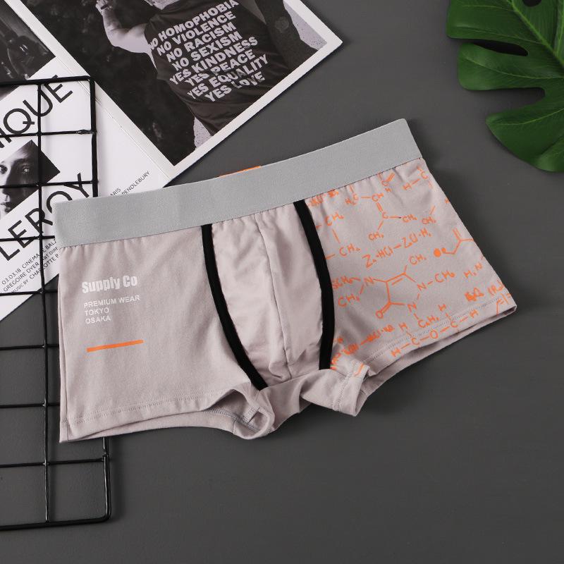 Men's Cotton Boxer Briefs - Artistic, Loose, Breathable, Mid-Waist