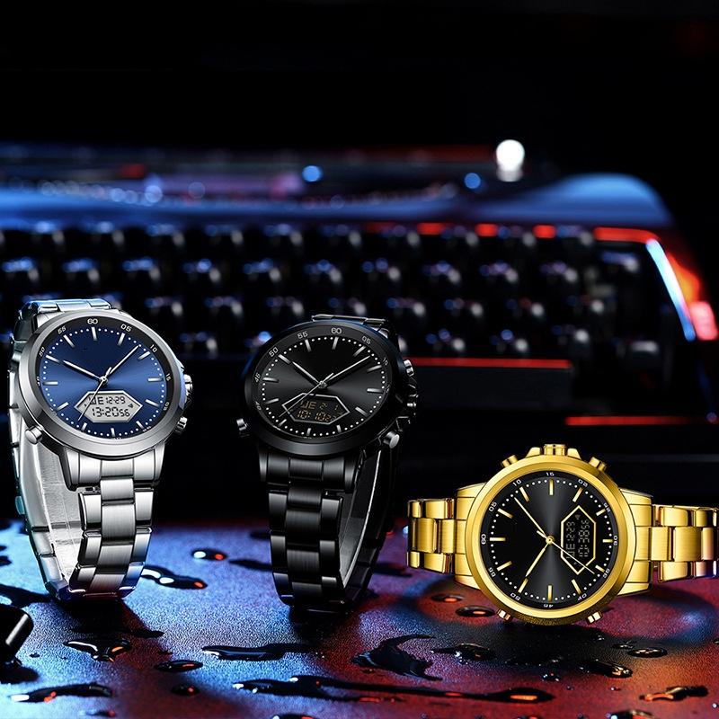 Digital Watch for Men Sports LED Quartz Wristwatch Waterproof Male Clock Watches