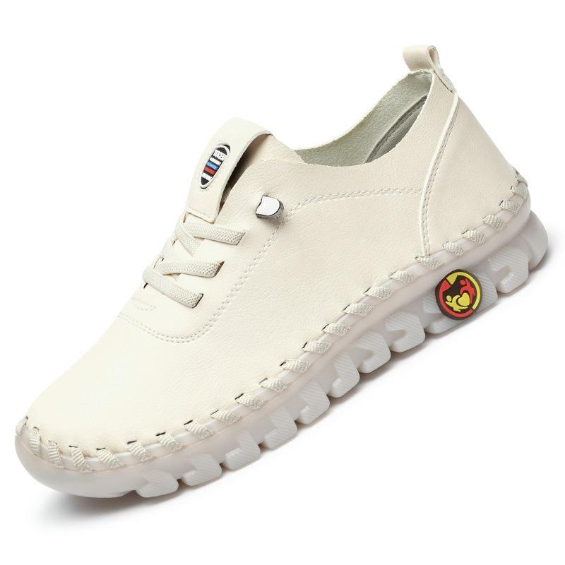 Handmade beef tendon soft-soled mother shoes women's spring and summer new flat-soled single shoes casual shoes