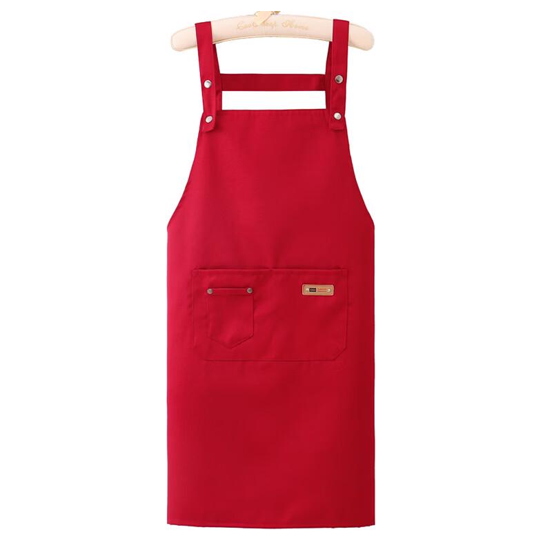 Tongdi Fashion Wide Shoulder Pocket Apron