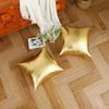 2er-Pack Moderne Metallic Glänzende Dekorative Kissenbezüge, Kunstleder Weiche Quadratische Kissenhülle für Sofa Bett Party, 45 x 45 cm