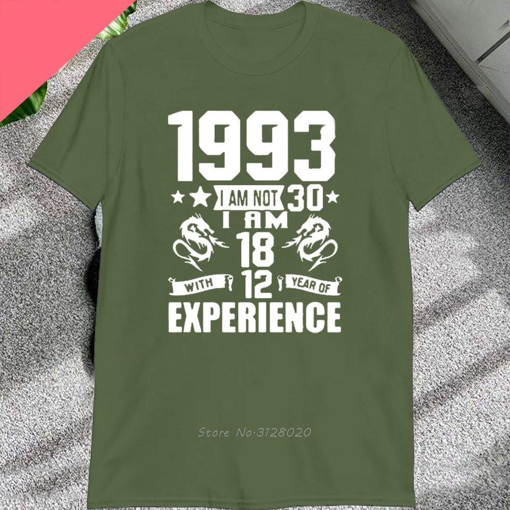 Novelty Awesome Born In 1993 Tshirt Cotton Streetwear Short Sleeve Birthday Gifts Summer Style Tees Men Clothing T Shirt Tops