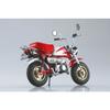 Aoshima Bunka Kyozai Skynet 1/12 Scale Complete Honda Monkey Special Shasta White x Candy Ala Moana Red Motorcycle