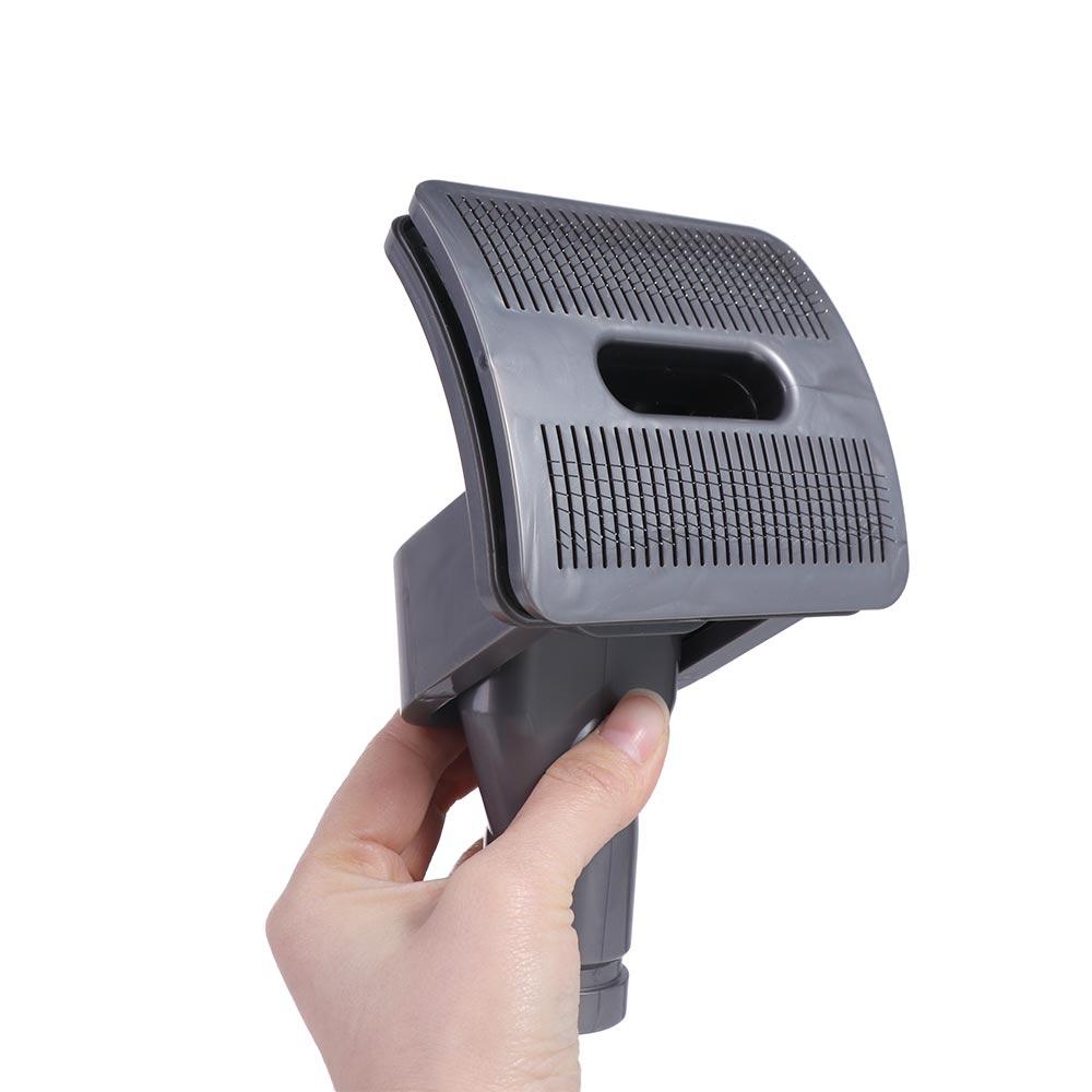 Grey Pet Vacuum Cleaner Brush Removable Pet Bed Brush Pet Fur Hair Vacuum Groomer Cats