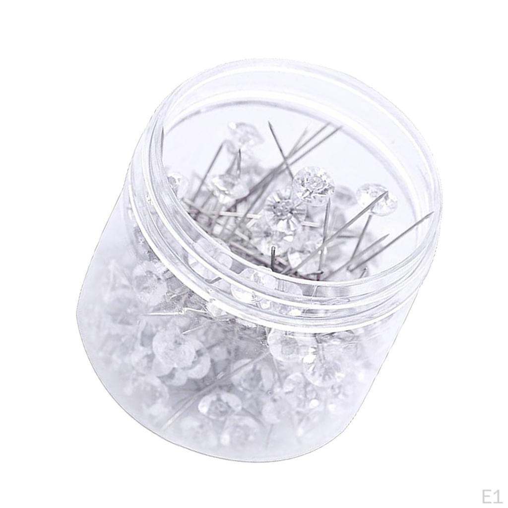 100 Sewing Pin Florist Pins Wedding Crafts - 8×52mm