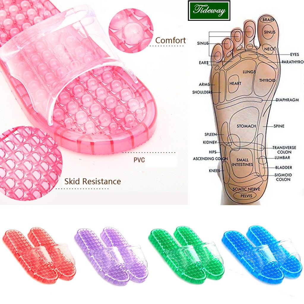 

Мужчины женщины Unisex Давление Помощи ноги Массаж тапочки Удобные крытые обувь