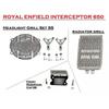 Radiator "Guard & Grill Combo Pack 3 Fit For Royal Enfield Interceptor 650"