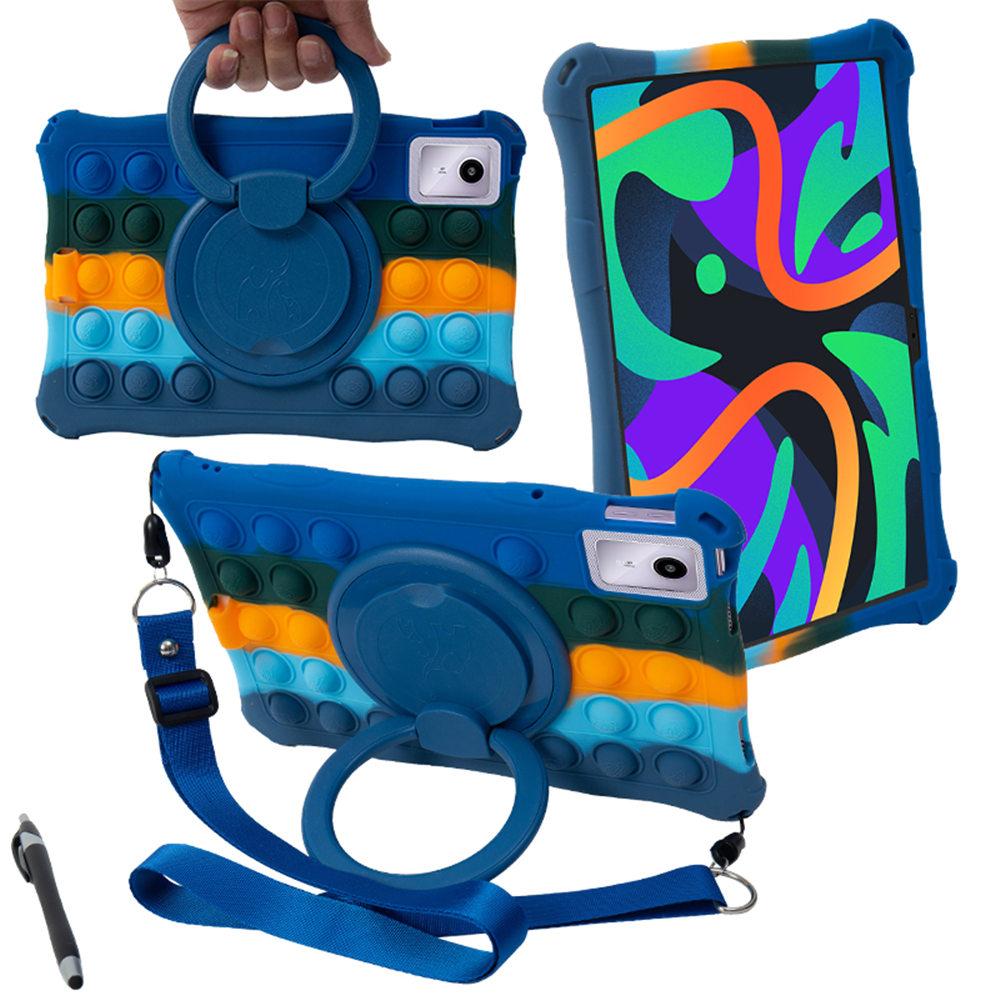 Husă Moale din Silicon Rotativă 360 Pentru Lenovo Tab M11 TB-330FU TB-331FC Xiaoxin Pad 2025 11 inch Copii Fundă Husă cu Stand