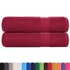 VidaXL Bath Towels 2 Pcs Bordeaux 100x150cm 360 G/m² 100% Cotton, Towel, Set of Bath Towels, Towel 136740