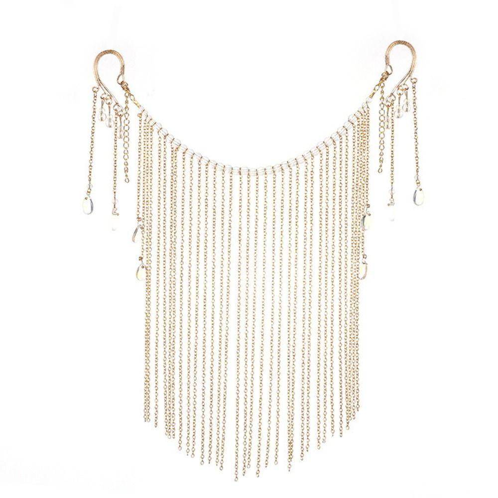 Luxury Dance Masks Long Tassel Hanfu Jewelry Masquerade Mask Girl Chinese Wedding