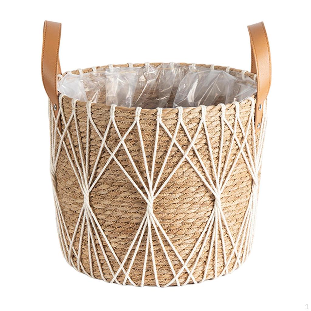 Elegant Woven Plant Holder for Stylish Indoor And Outdoor Greenery Display