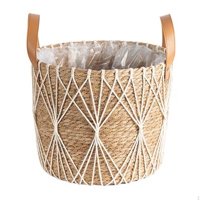 Elegantní tkaný držák na rostliny pro stylové zobrazení zeleně v interiéru i exteriéru