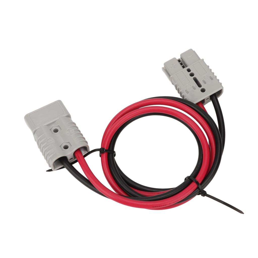 Battery Adapter Cable 6AWG Battery Power Connector 600V 175A 120cm/3.94ft for Automotive