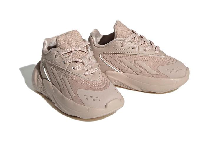 Adidas Originals Ozelia El Low top Sports Casual Shoes Brown Infant And Toddler HQ1613