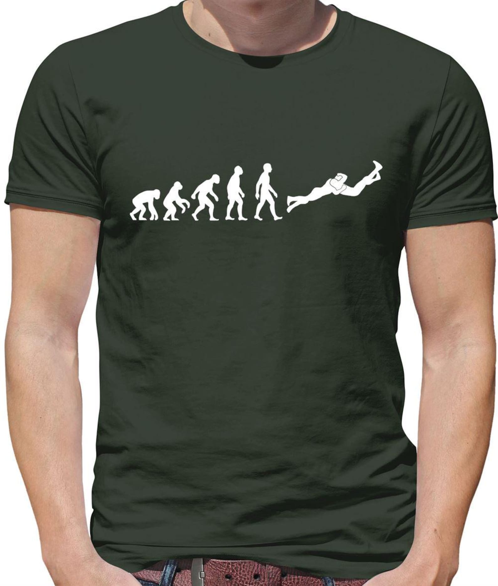 Evolution Of Man Wrestling - Mens Womens Kids T-Shirt - Wrestler Sport RKO Love Funny Sport Wrestle L