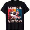 I AXOLOTL QUESTIONGS Children Boy Girl T Shirt 2026 New Summer Short Sleeve T-Shirt Cute Style kidS Casual SPORTS Tops