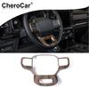 Steering Wheel Panel Frame Cover Interior Trim for Ford F150  22 Wood Grain