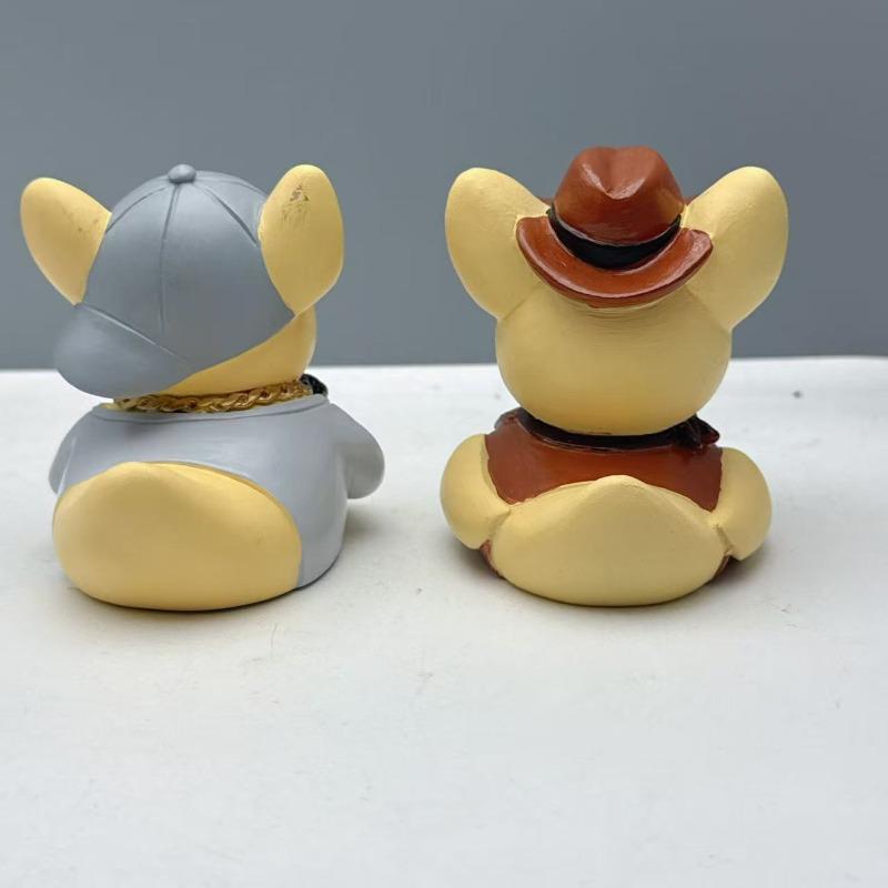 Bulldog Personality-themed Resin Tabletop Figurine for Home Decoration and Small Statue Accessory