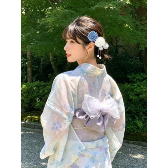 NANA Handmade Hair Ornament Ping Pong Mum Wada Tama Cute Coming Age Ceremony Shichi-Go-San Fireworks Festival Yukata Graduation Entrance School Summer