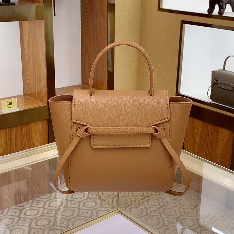 2024 Spring/Summer Women's Genuine Leather Catfish Shoulder Messenger Handbag