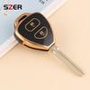 Fashion Tpu Car Key Case Cover Shell Fob For Toyota Corolla Camry Reiz Rav4 Crown Avalon Venza Matrix Yaris 4Runner Blank Bag