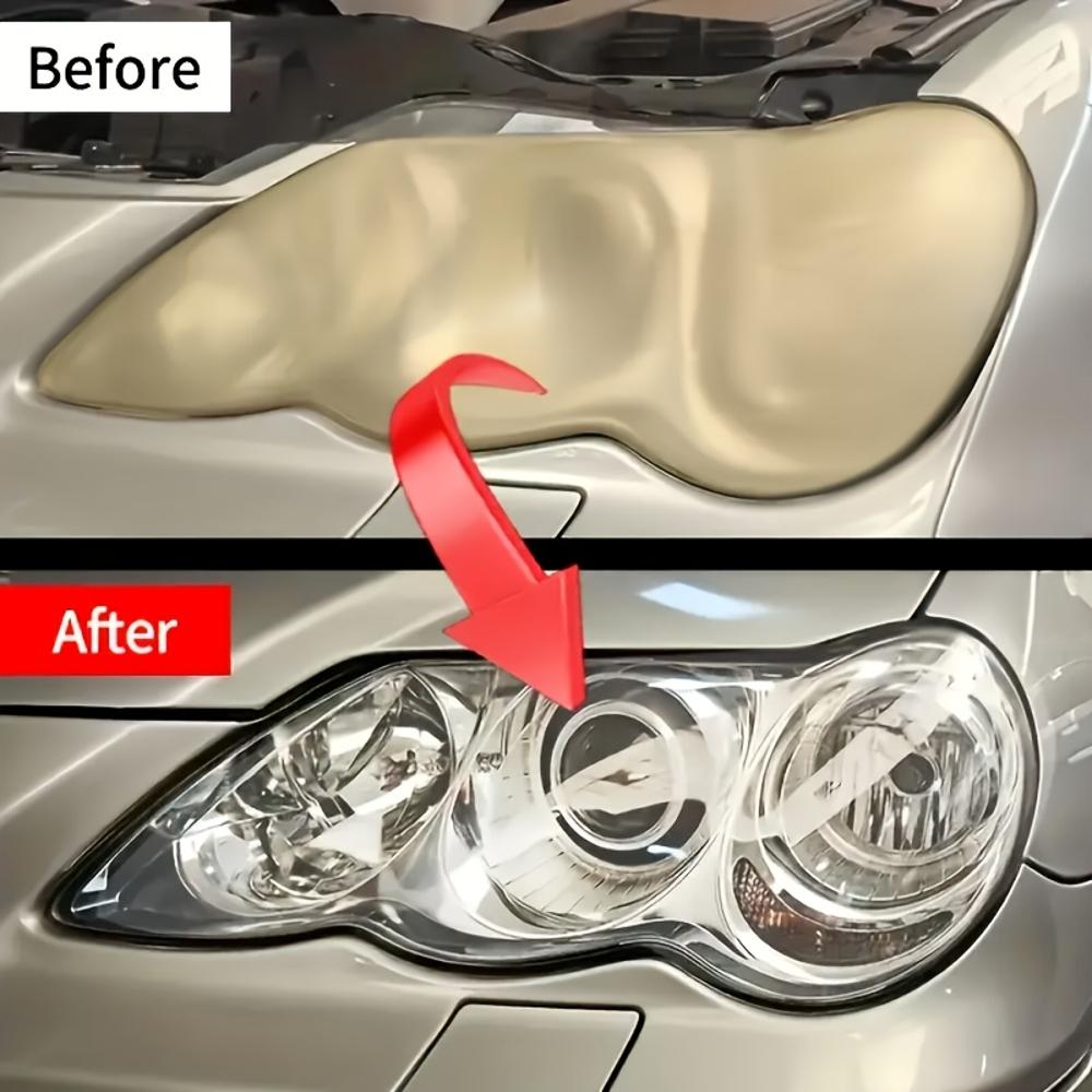 JOKJOK 50ml All-in-One Headlight Restoration Spray - 10-Year Long-Lasting Clear Coat Protection, Hazy & Oxidized Lens Treatment,