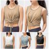 Vest,breathable Ice-feel Yoga Clothes Yoga Cover-up Women's Back Waist Strap Running Fitness Clothes Duanguan
