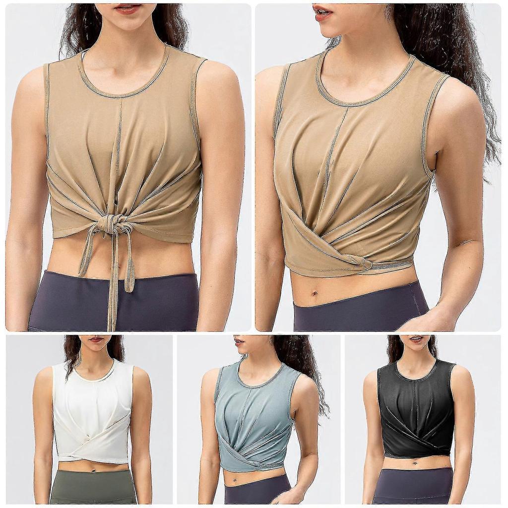 Vest,breathable Ice-feel Yoga Clothes Yoga Cover-up Women's Back Waist Strap Running Fitness Clothes Duanguan