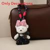 Plush Teddy Bear Car Pendant With Cartoon Design For Kids And Teens